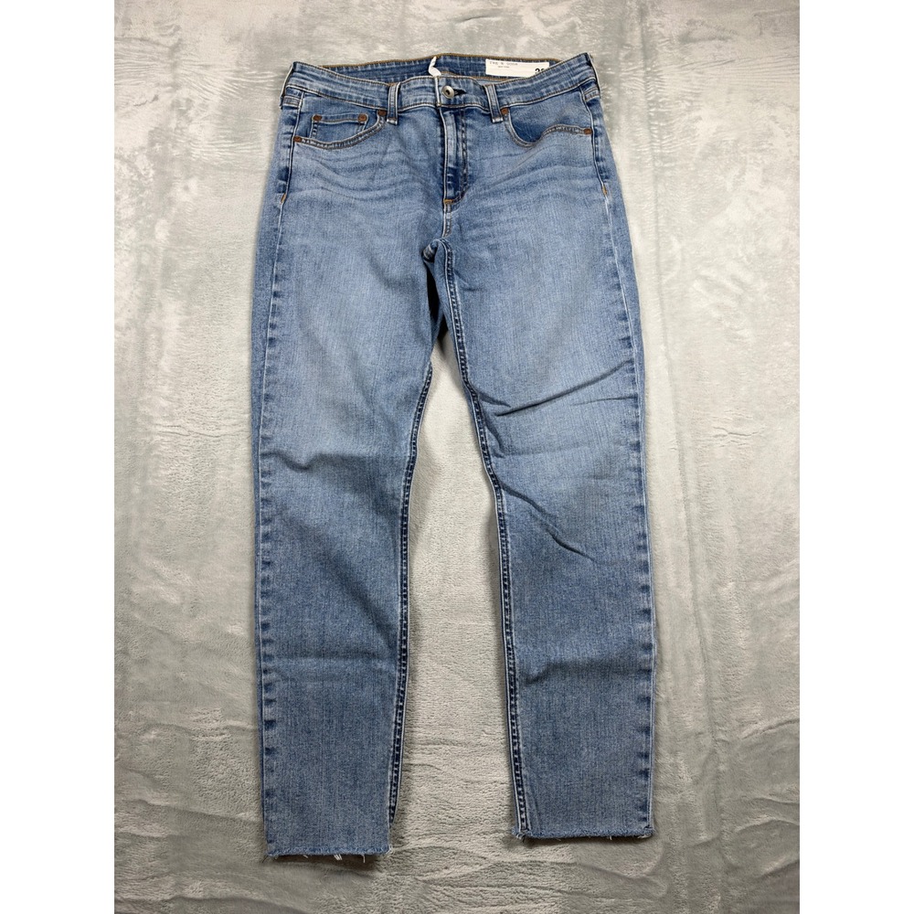 Rag & Bone Cate Jeans Women 30 Montrose Mid Rise Ankle Skinny Raw Hem